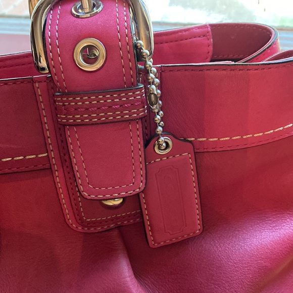 Coach bag #G0973-F13732 leather, 15x9x4,5”, pre-owned, somewhere changed color - Picture 14 of 17